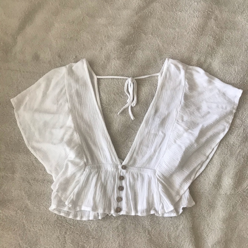 F21 Cute Flowy Crop Top